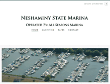 Tablet Screenshot of neshaminystatemarina.com